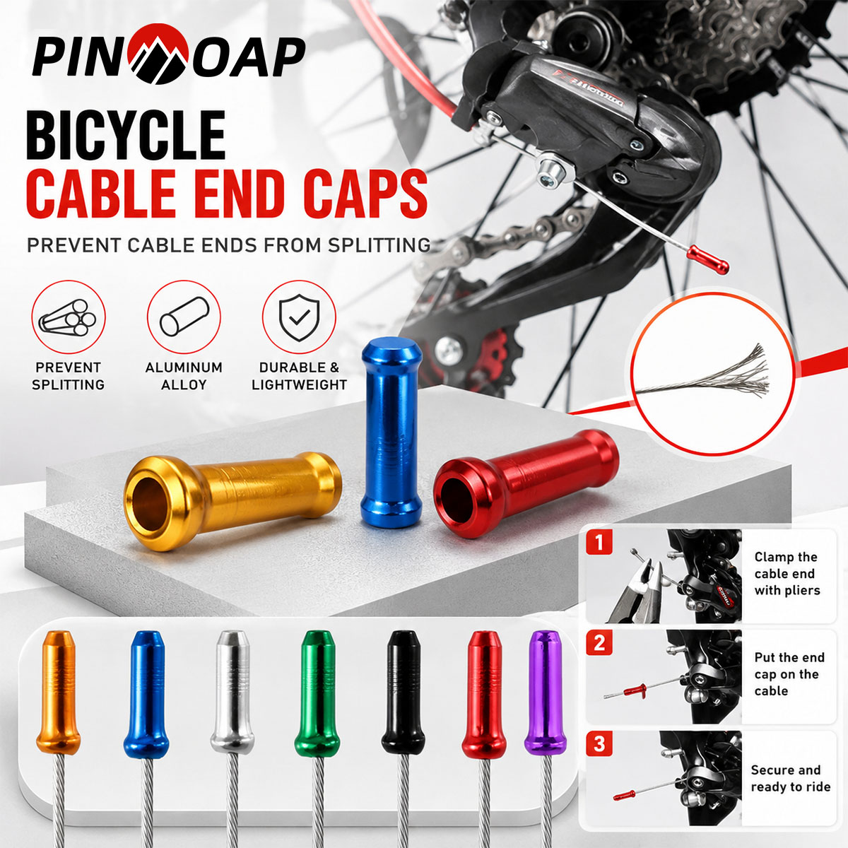 PINMOAP 100PCS Aluminum Bike C - огляд і ціна Cycling Gear Tips