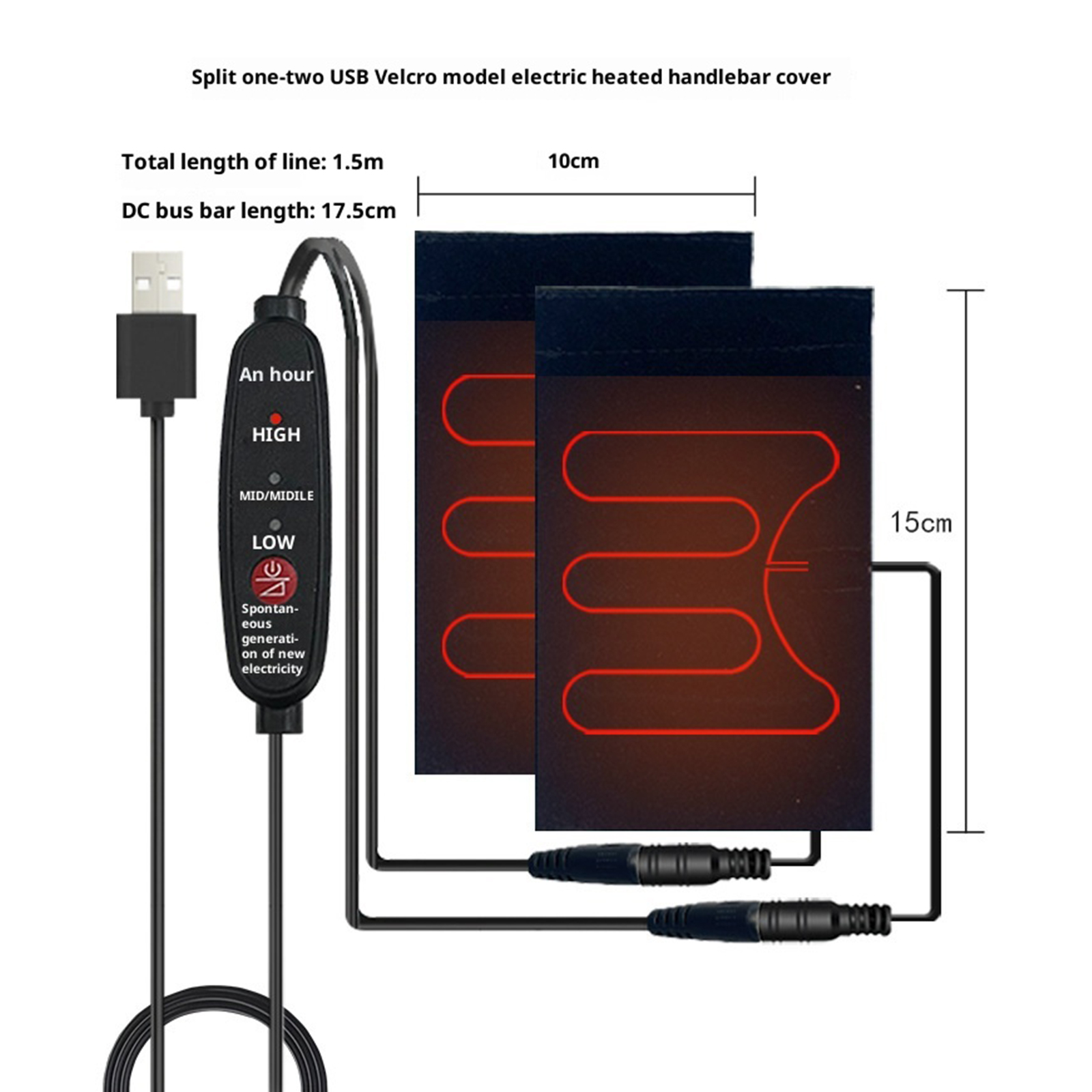 5V Handlebar Heater Anti-Slip  - огляд і ціна Cycling Heat Gear