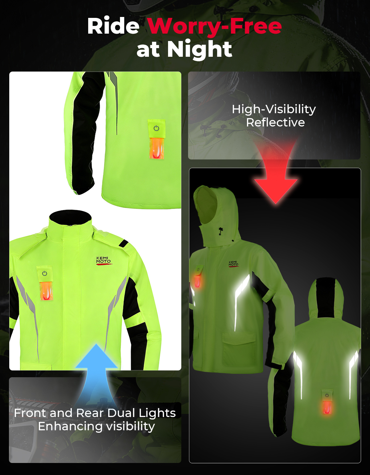 KEMIMOTO Unisex Waterproof Rai - огляд і ціна Cycling Gear Jacket